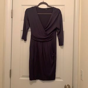 Dark grey figure hugging dress!
